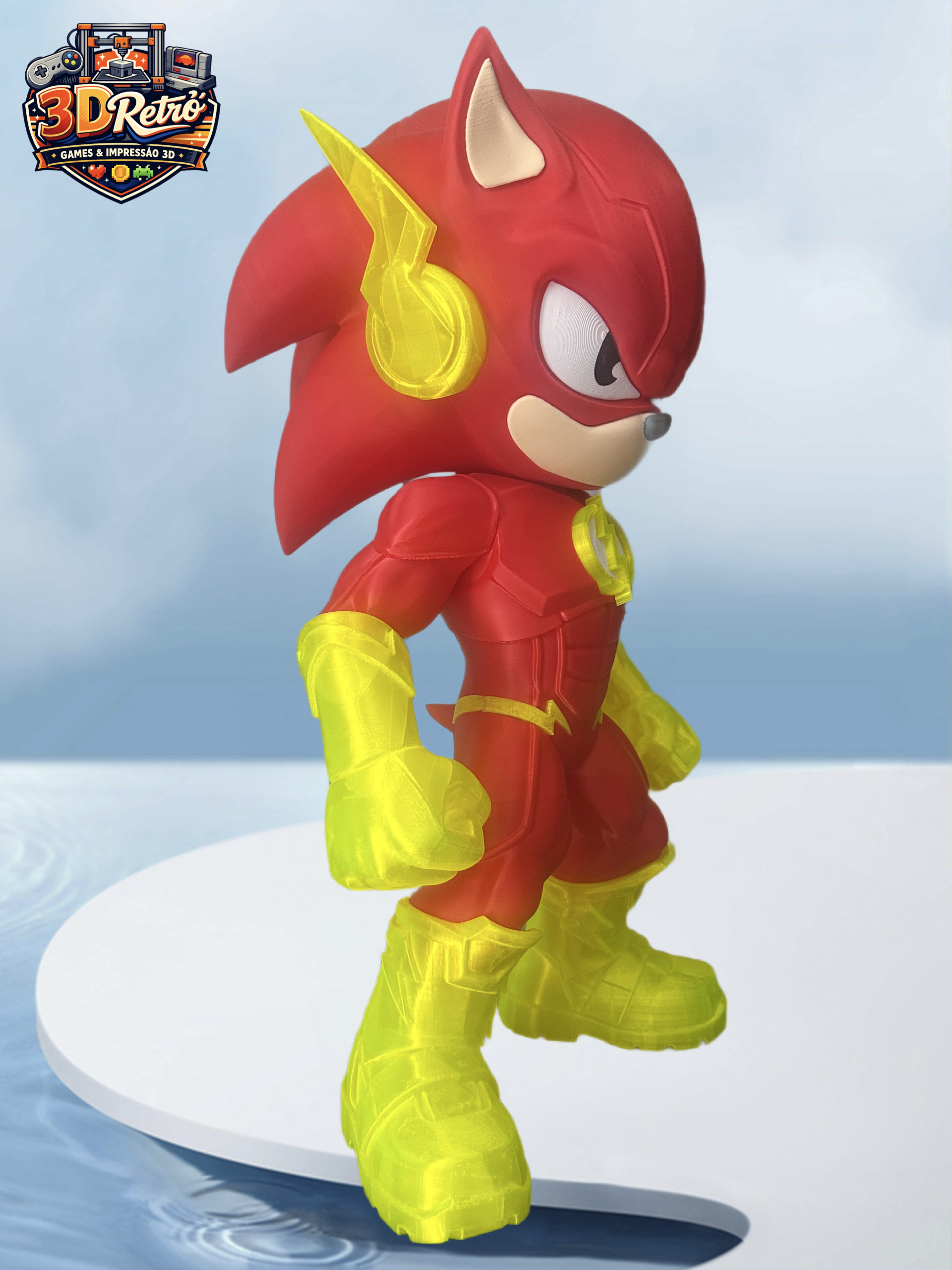 Boneco Velocista Inspirado em Heróis – Impressão 3D Colecionável - Imagem 2