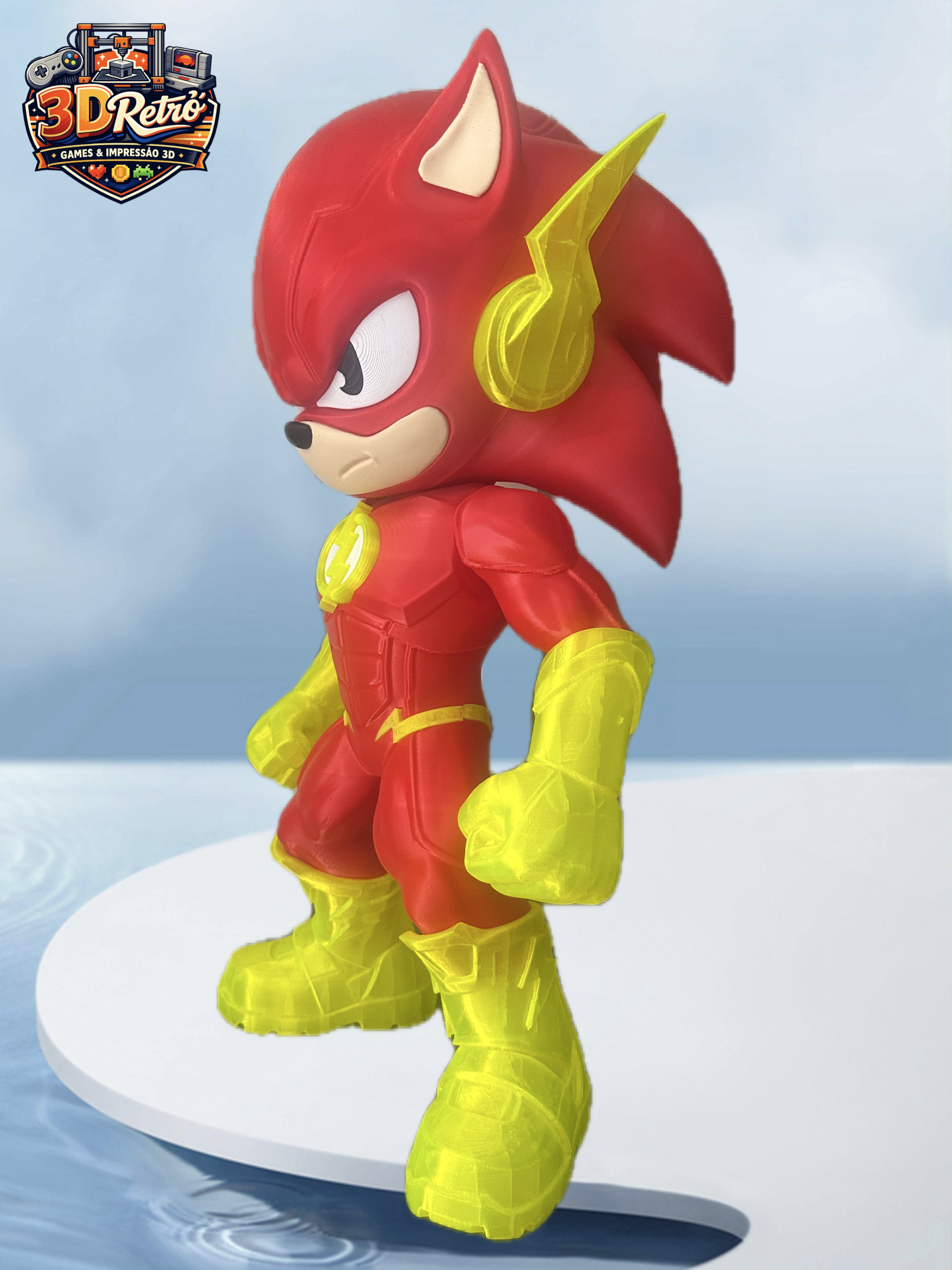 Boneco Velocista Inspirado em Heróis – Impressão 3D Colecionável - Imagem 3